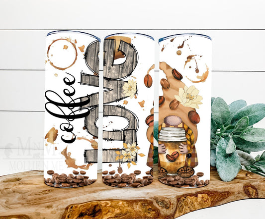 Gnome Coffee Lover Skinny Tumbler